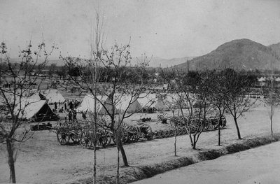 Campo militare durante la Seconda Guerra Anglo-Afgana, 1878-80 da English Photographer